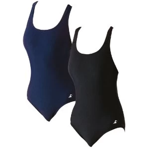 Image of SwimTech Splashback Navy Swimsuit Adult - 40"