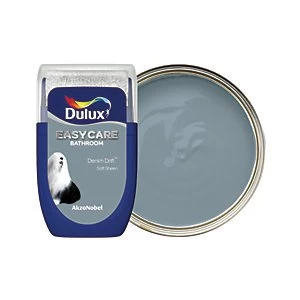 Image of Dulux Easycare Bathroom Denim Drift Soft Sheen Emulsion Paint 30ml