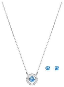 image of Swarovski 5480485 Sparkling Dancing Round Necklace Set Jewellery