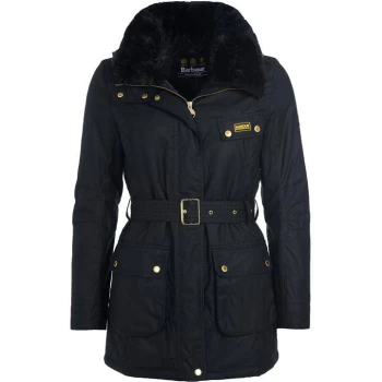 Image of Barbour International Charade Wax Jacket - Black BK71