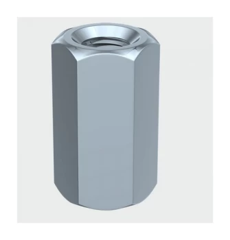 Image of NC10Z Connector Nut DIN 6334 BZP M10 Box of 100 - Timco