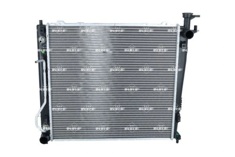 Image of NRF 59201 Engine radiator EASY FIT Brazed cooling fins, Aluminium, with pipe Aluminium Radiator,engine cooling (470)