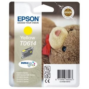 Image of Epson Teddybear T0614 Yellow Ink Cartridge