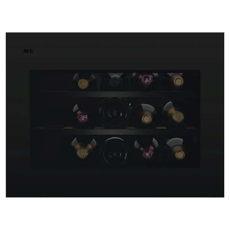 Image of AEG NKW8P21KAT 45cm Series 8000 Integrated In Column Wine Cooler - MATTE BLACK NKW8P21KAT
