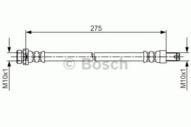 Image of Bosch 1 987 481 704 Brake Hose Brake Hose (83)