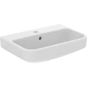 Ideal Standard i. life Compact Basin 55cm 1 Tap Hole in White Ceramic