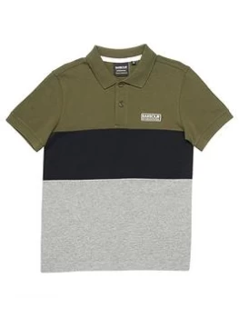 Image of Barbour International Boys Camden Polo Shirt - Cargo, Cargo, Size 10-11 Years