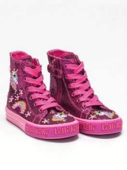 Image of Lelli Kelly Girls Abigail Mid High Top - Pink