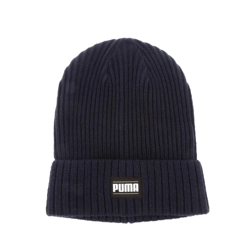 Image of Puma Ribbed Classic Cuff Beanie - Blue Blue One Size