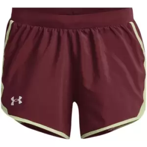 Image of Under Armour Fly By 2 Shorts Womens - Red