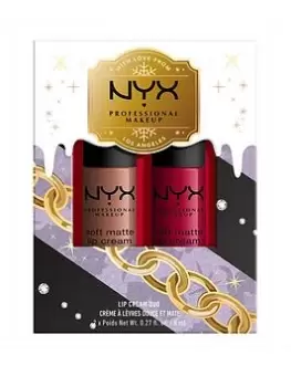Image of Nyx Professional Makeup Soft Matte Lip Cream Duo Gift Set - Abu Dhabi & Monte Carlo