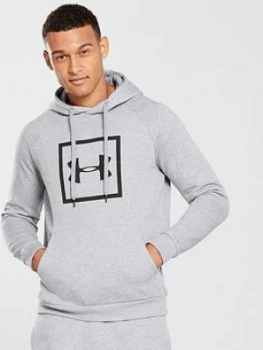 Image of Urban Armor Gear Rival Fleece Overhead Logo Hoodie Light Steel Heather Size XL Men