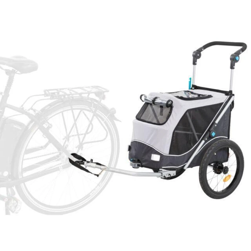 Image of TRIXIE Dog Bicycle Trailer l Grey Trixie 778108