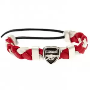 image of Arsenal FC PU Slider Bracelet (One Size) (Multicoloured)