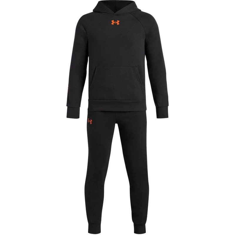 Image of Under Armour Armour Ua Rival Fleece Suit Tracksuit Boys - Black 11 - 12 Years