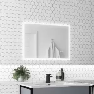 Image of LED Bathroom Mirror with Bluetooth & Shaver Socket 700 x 500mm - Divine