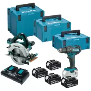 image of MAKITA DLX2140PTJ 18v Twin pack