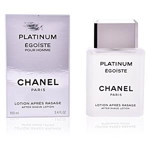 image of Chanel Egoiste Platinum Aftershave Lotion For Him 100ml