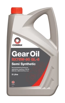 SX75W-90 GL-5 High Performance Gear Oil - 5 Litre SX5L COMMA