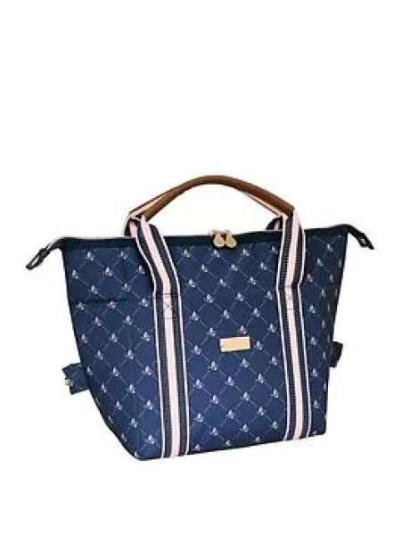 image of Beau & Elliot Monogram 'Midnight' Convertible 2 In 1 Picnic Lunch Bag