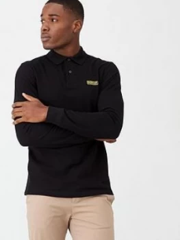 image of Barbour International Long Sleeve Polo Shirt - Black