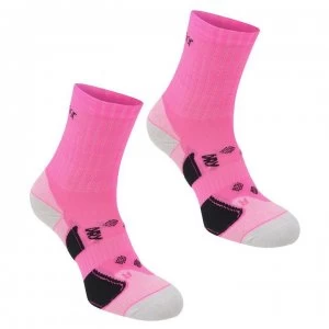 image of Karrimor 2 pack Running Socks Ladies - Bright Pink