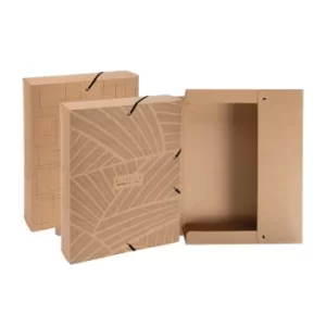 Image of Eterneco Elasticated Box File 60mm A4 Assorted Designs, Pack of 8