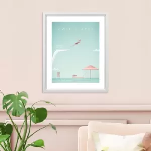 Image of The Art Group Cote D'Azur Framed Print Blue