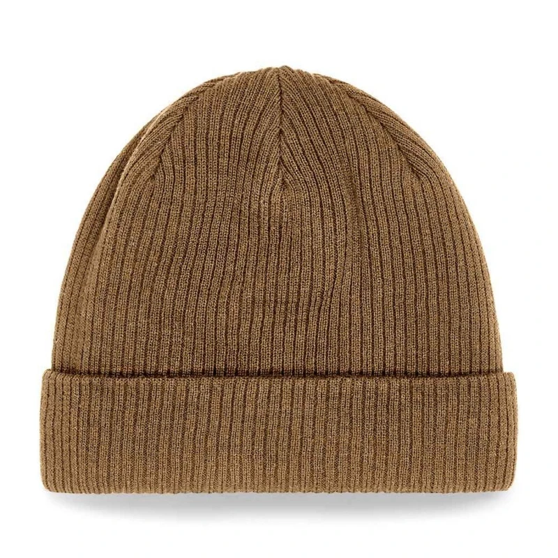 Image of Beechfield Beechfield Men Cotton Beanie in Light Brown Light Brown One Size Male 5063527292230