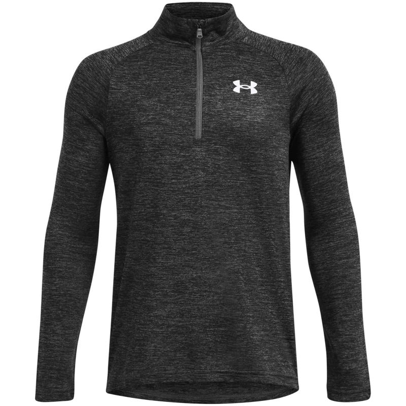 Image of Under Armour Tech 2.0 Half Zip Top Junior Boys Long Sleeve Performance T-Shirts 11-12 (L) Grey 63226826215