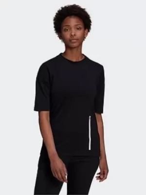 Image of adidas Z.n.e. Sportswear T-Shirt, Black Size XS Women