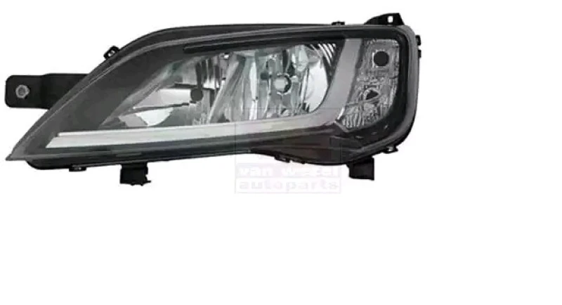 Image of VAN WEZEL 1652963 Headlights H7/H7, Left, with motor for headlamp levelling Headlight (259)