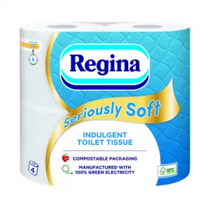 image of Regina Seriously Soft 3Ply Toilet Tissue 4 Roll