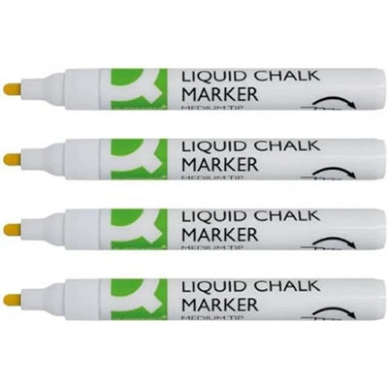 Image of Q - Connect Chalk Markers Medium Tip White (Pack of 4) KF16282