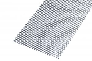 Image of Wickes Perforated Steel Stretched Metal Sheet 600 x 1000mm