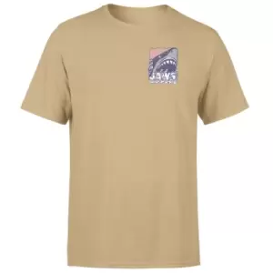 Image of Jaws Retro Unisex T-Shirt - Tan - M