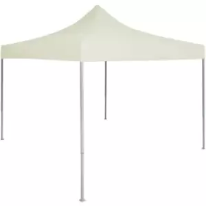 image of Professional Folding Party Tent 2x2 m Steel Cream Vidaxl Cream