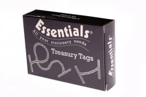 Image of ValueX Treasury Tag Plastic 25mm (Pack 100)
