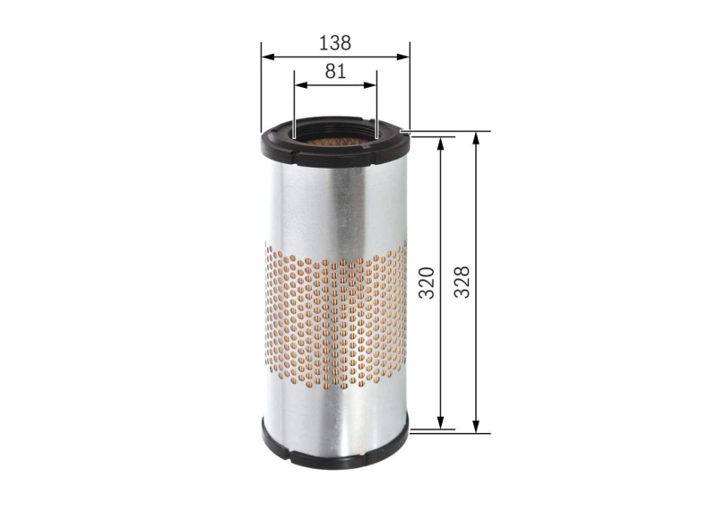 Image of Bosch F 026 400 317 Air filter Filter Insert Air Filter (8)