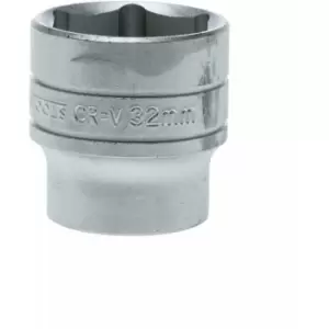 image of Teng Tools - 1/2in Drive 32mm Socket Hex 6 Point Regular Metric M1205326-C