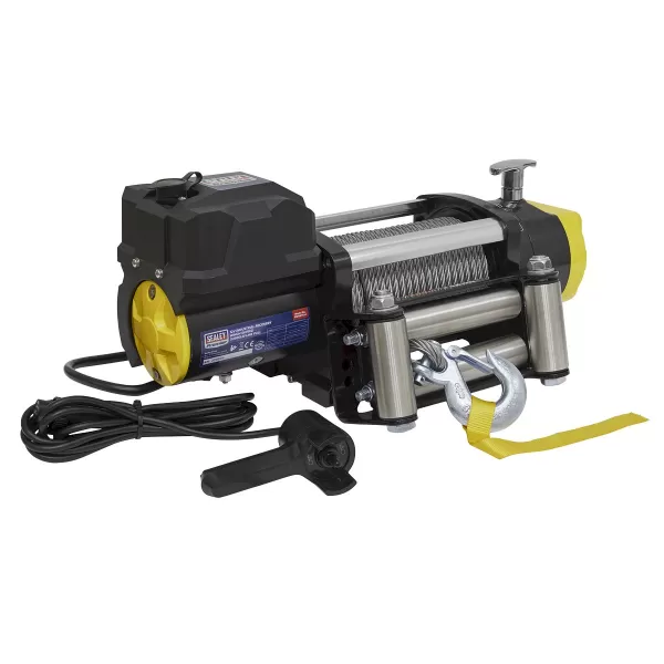 Image of Sealey RW5675 Recovery Winch 5675kg Line Pull 12V Industrial