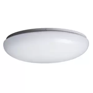 Image of Robus Lustre White 18W LED Colour Selectable Non-Dimmable Surface Fitting With Microwave Sensor
