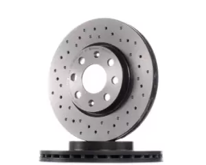 Image of PAIR BREMBO BRAKE XTRA DRILLED DISCS 09.5843.3X