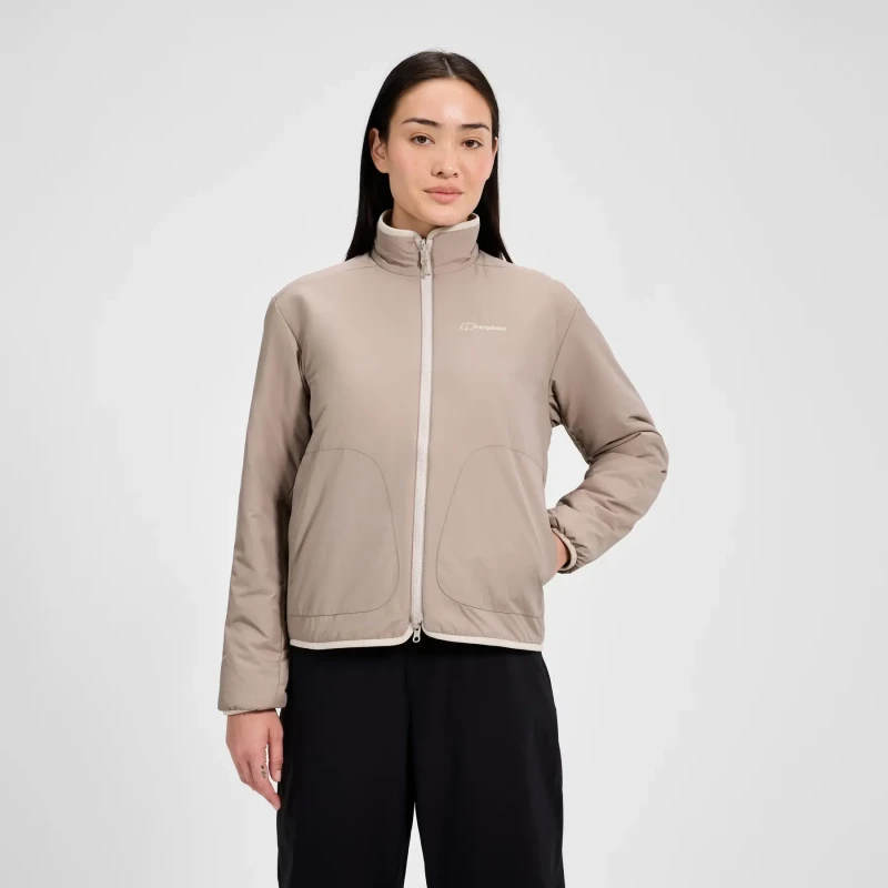 Image of Reversible womens fleece Berghaus Asperton Beige Female XS/S