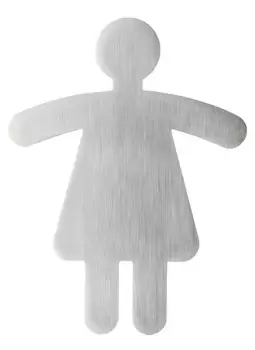 Image of Durable Womens WC Symbol Silver
