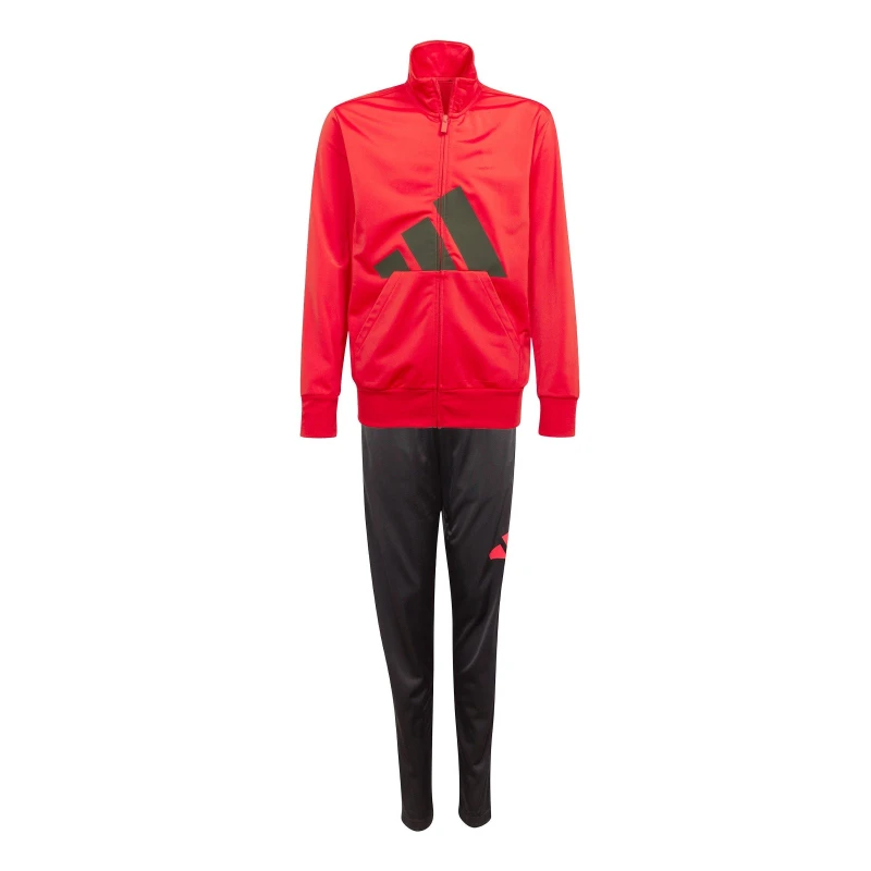 Image of adidas Linea Poly Tracksuit Juniors Ruby/Black unisex 13 Years