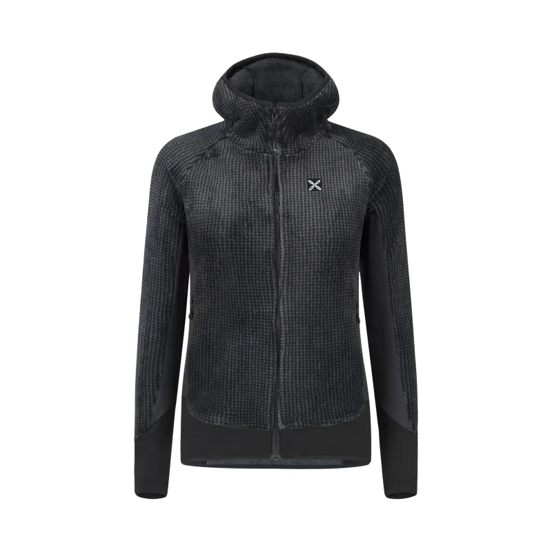 Image of Womens hooded hiking jacket Montura Remix Gris Female XS