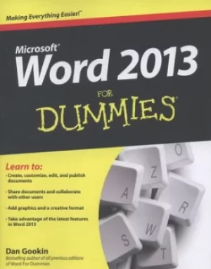 Image of Word 2013 for dummies by Dan Gookin