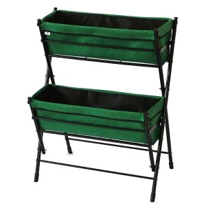 image of VegTrug 2 Tier Poppy Raised Planter - Green