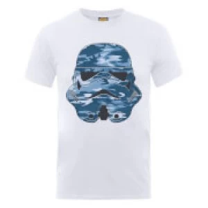 Image of Star Wars Stormtrooper Blue Camo T-Shirt - White - L